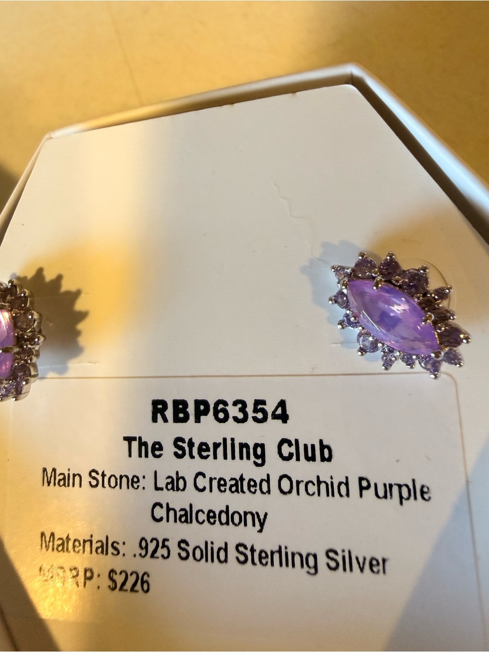 Orchid Purple Chalcedony Sterling Silver Earrings